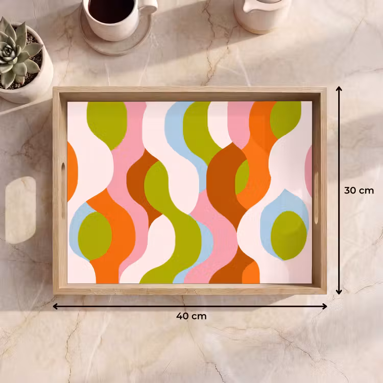 Plateau - Abstrait - Formes - Rose — 9