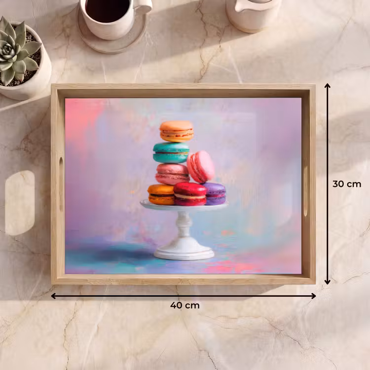Plateau - Macarons - Bol - Pastel - Coloré — 9