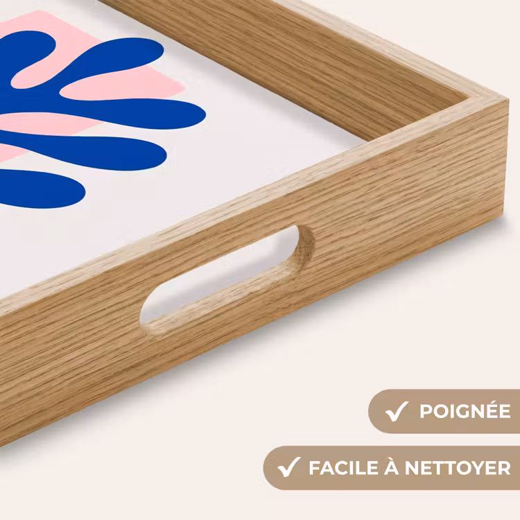 Plateau - Abstrait - Feuille - Bleu - Rectangles — 5