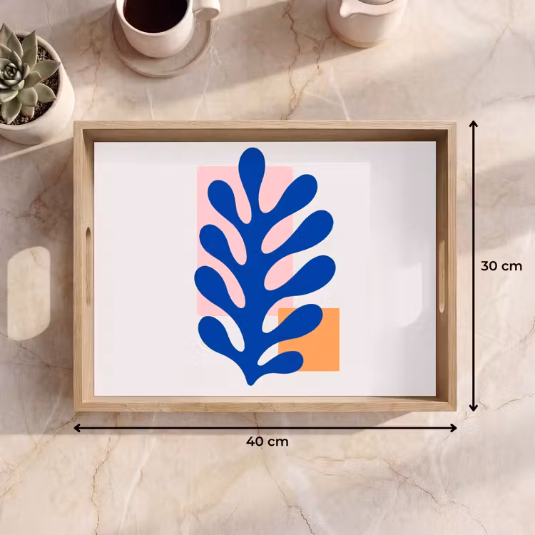 Plateau - Abstrait - Feuille - Bleu - Rectangles — 9