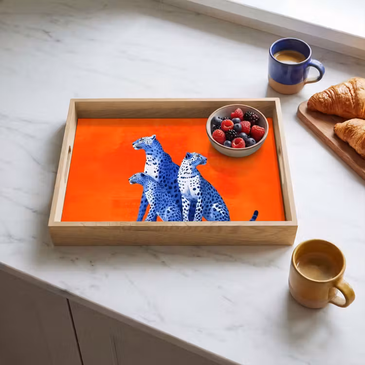 Plateau - Léopards - Points - Orange — 4