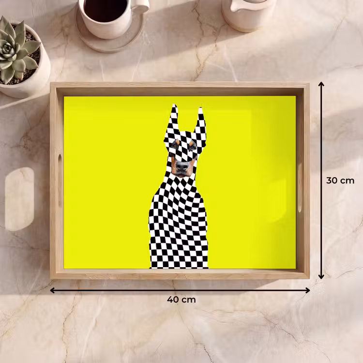 Plateau - Doberman - Bloqué - Jaune — 9