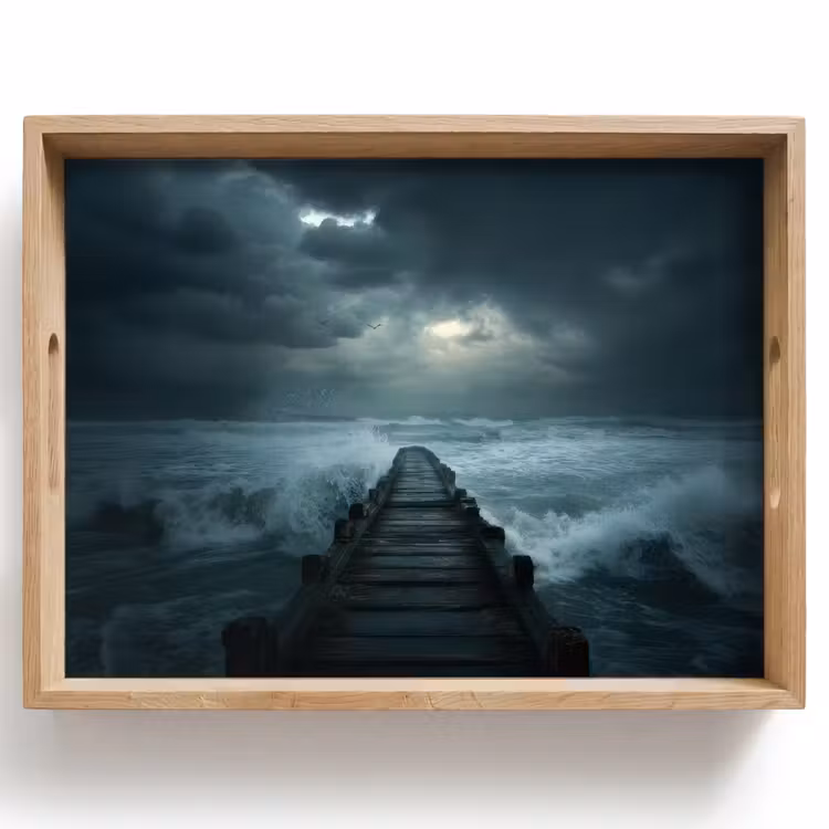 Plateau - Jetée - Tempête - Vagues — 1