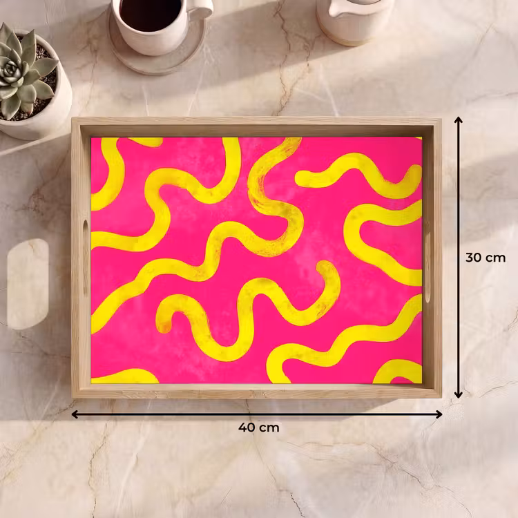 Plateau - Ligne - Jaune - Abstrait — 9