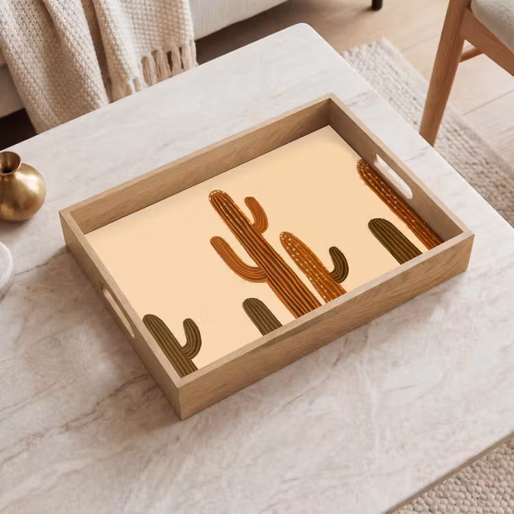 Plateau - Cactus - Désert - Sable - Marron — 2