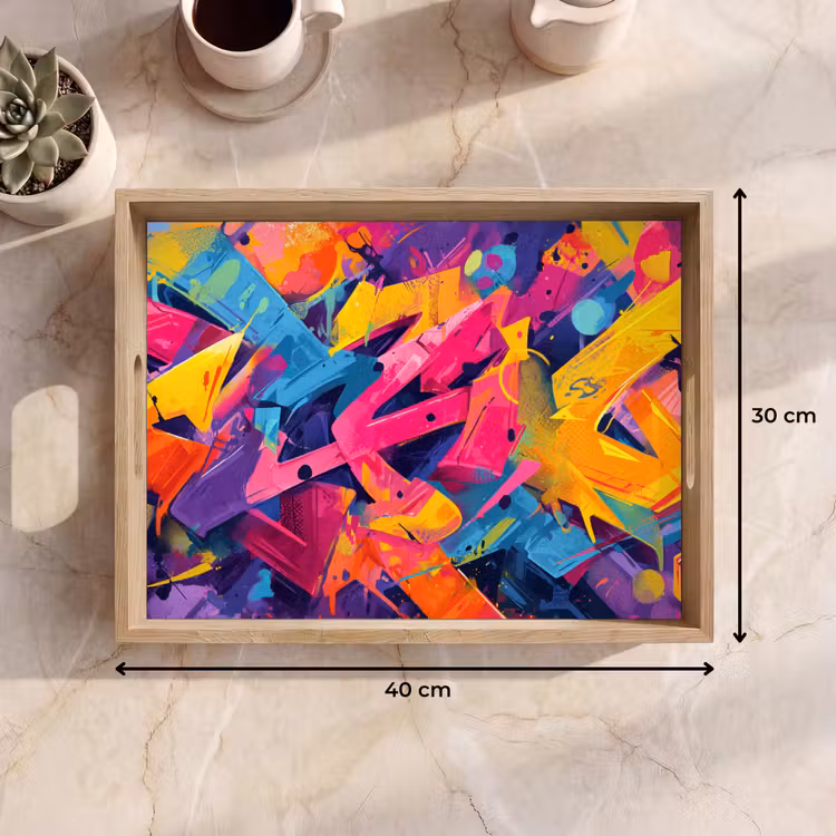 Plateau - Abstrait - Formes - Coloré — 9
