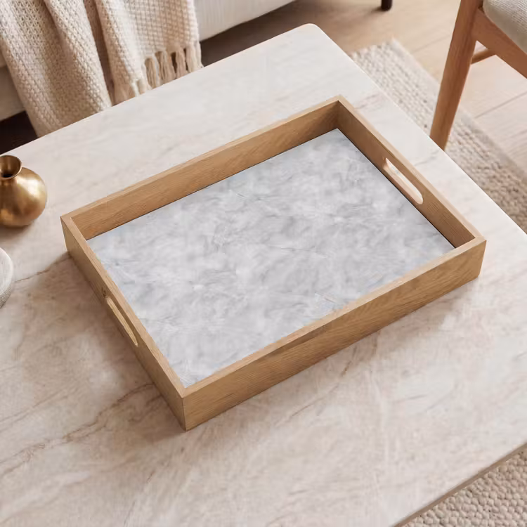 Plateau - Gris - Marbre - Mat — 2
