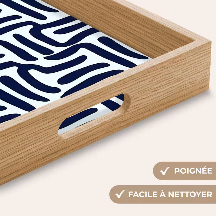 Plateau - Abstrait - Moderne - Bleu — 5