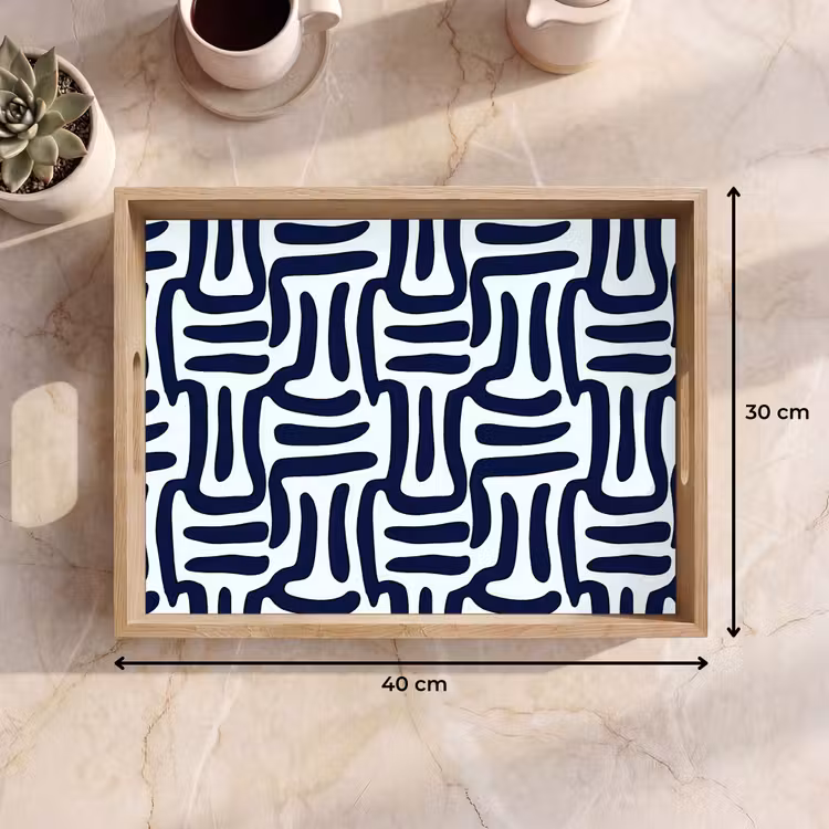 Plateau - Abstrait - Moderne - Bleu — 9