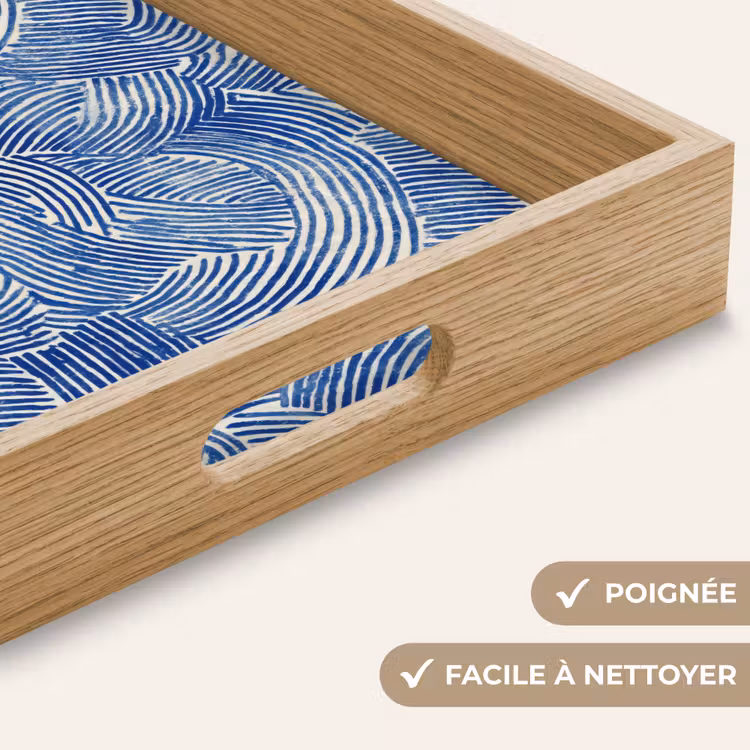 Plateau - Moderne - Abstrait - Bleu — 5