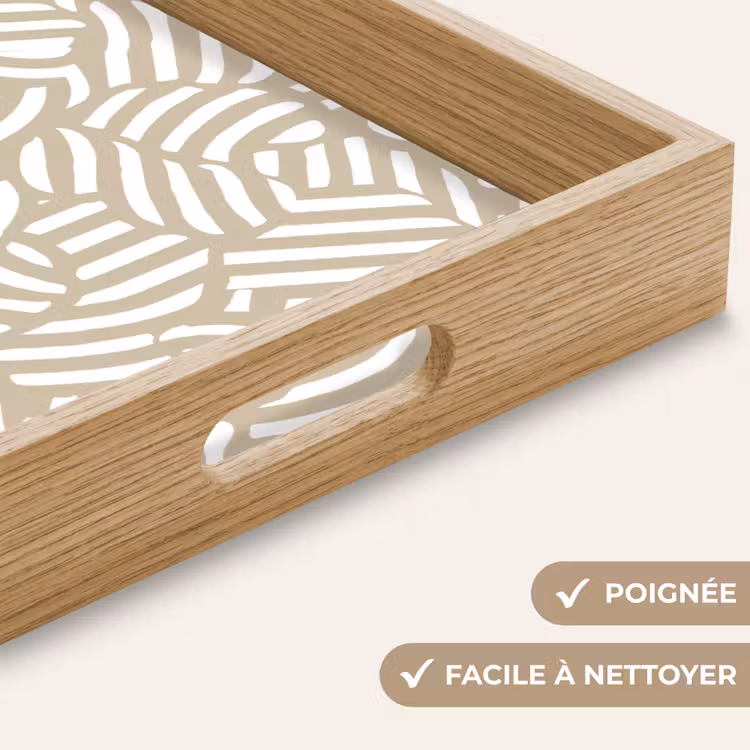 Plateau - Abstrait - Moderne - Beige — 5