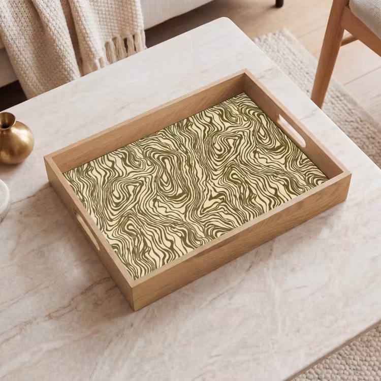 Plateau - Abstrait - Marbre - Vert — 2
