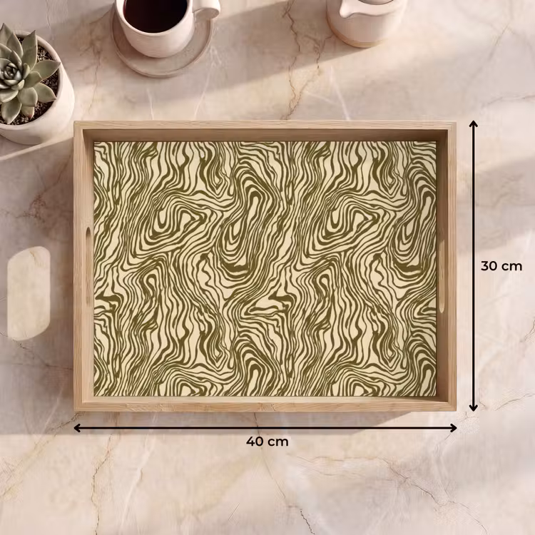Plateau - Abstrait - Marbre - Vert — 9