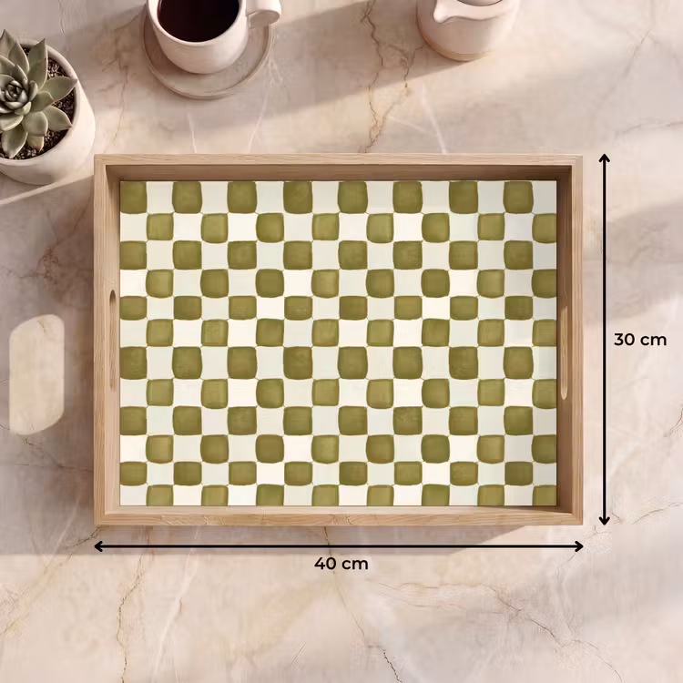 Plateau - Échecs - Motif - Vert — 9