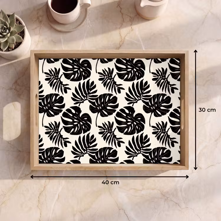 Plateau - Modern - Monstera - Noir — 9