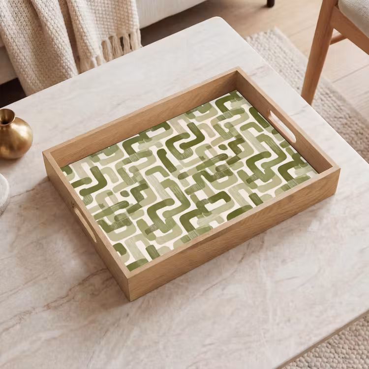 Plateau - Moderne - Graphique - Vert — 2