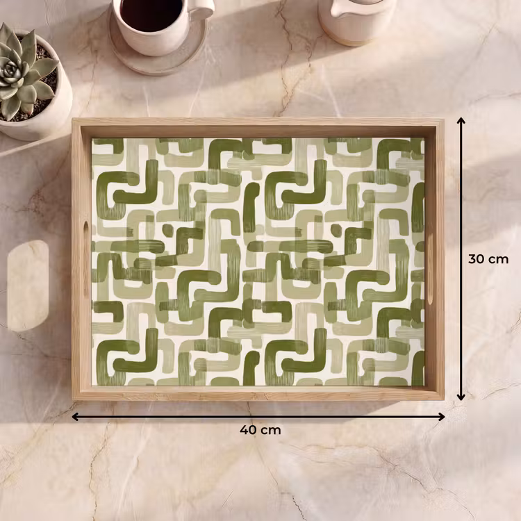 Plateau - Moderne - Graphique - Vert — 9
