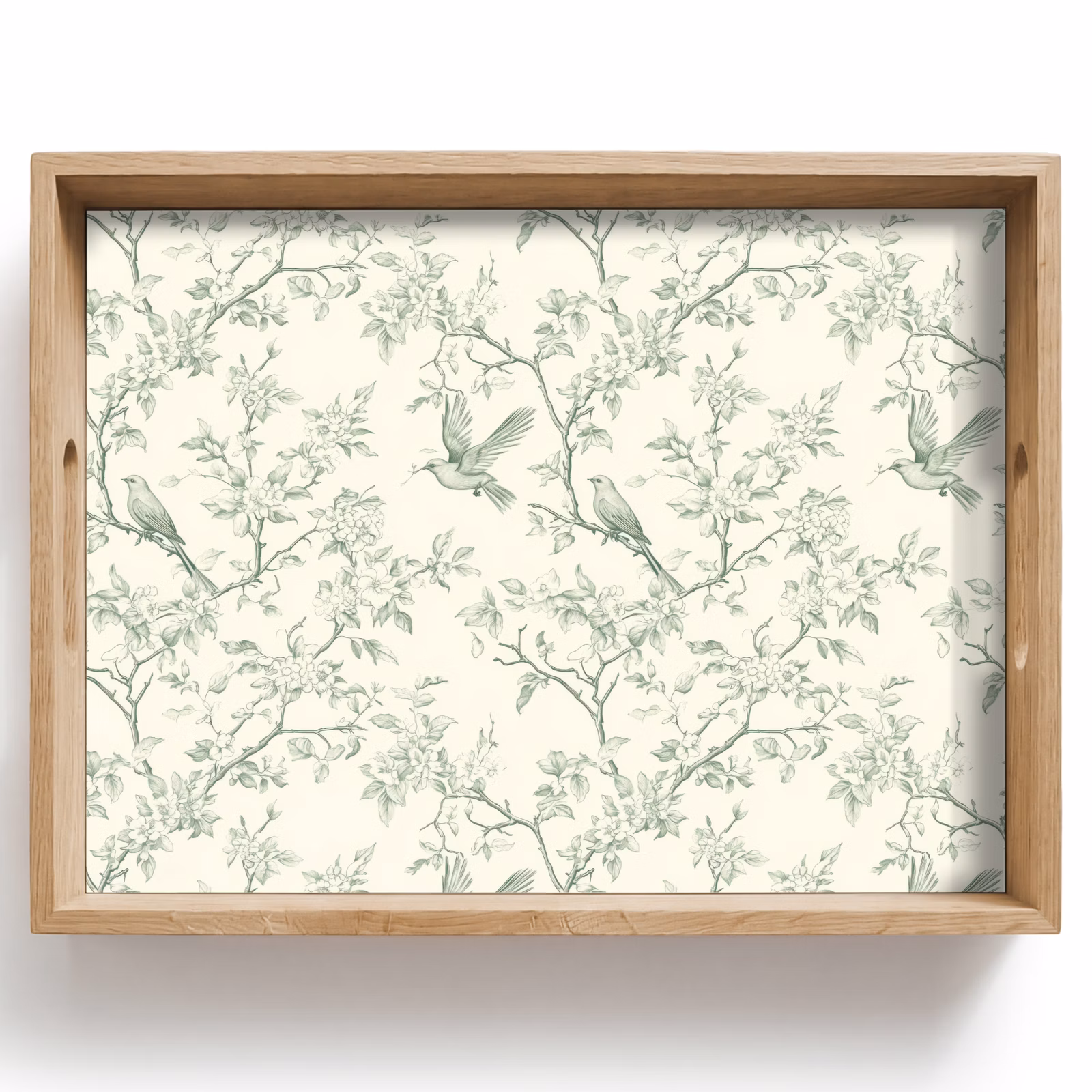 Plateau - Classique - Oiseaux - Vert — 1
