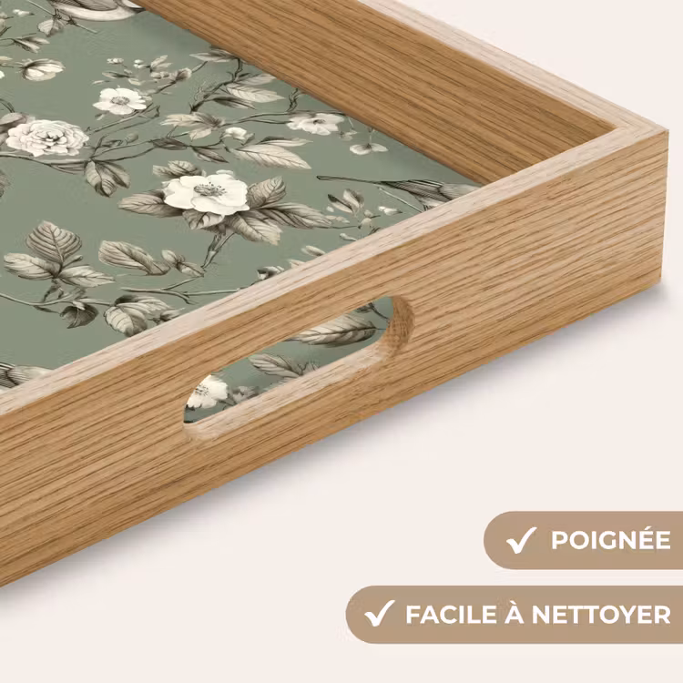 Plateau - Botanique - Oiseaux - Vert — 5