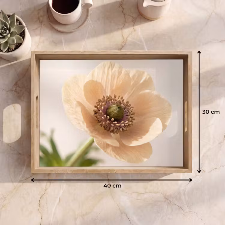 Plateau - Fleur - Minimaliste - Vert — 9