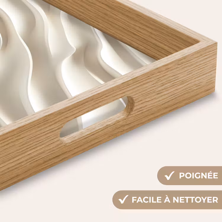 Plateau - Diagonal - Vagues - Crème — 5