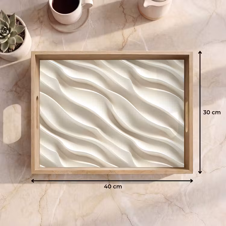 Plateau - Diagonal - Vagues - Crème — 9