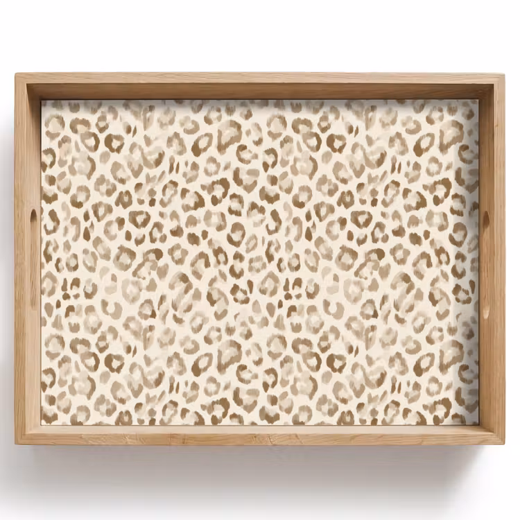 Plateau - Léopard - Classique - Beige — 1