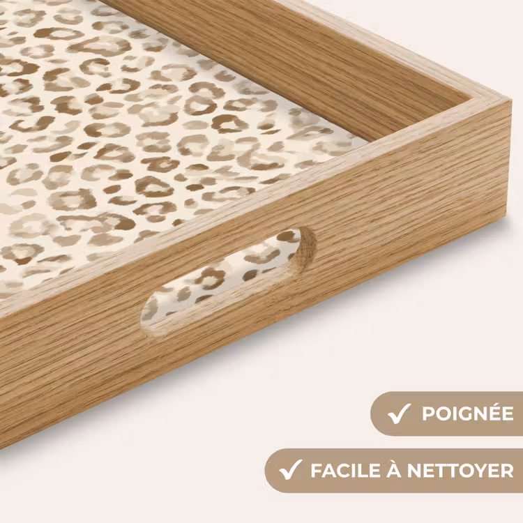 Plateau - Léopard - Classique - Beige — 5