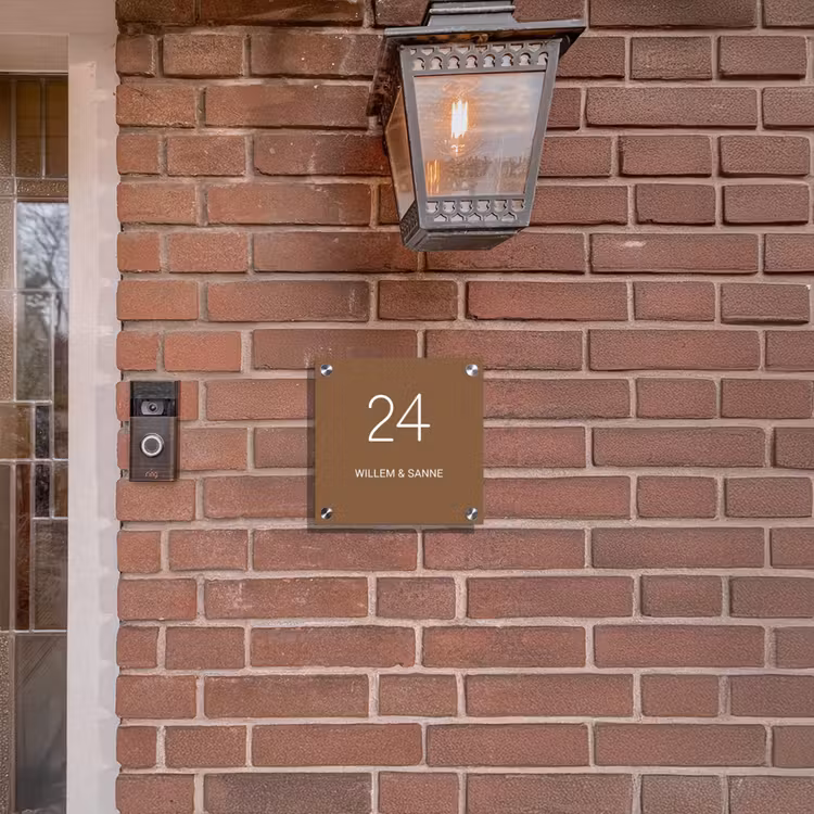 Plaque nominative - Marron - Classique — 3