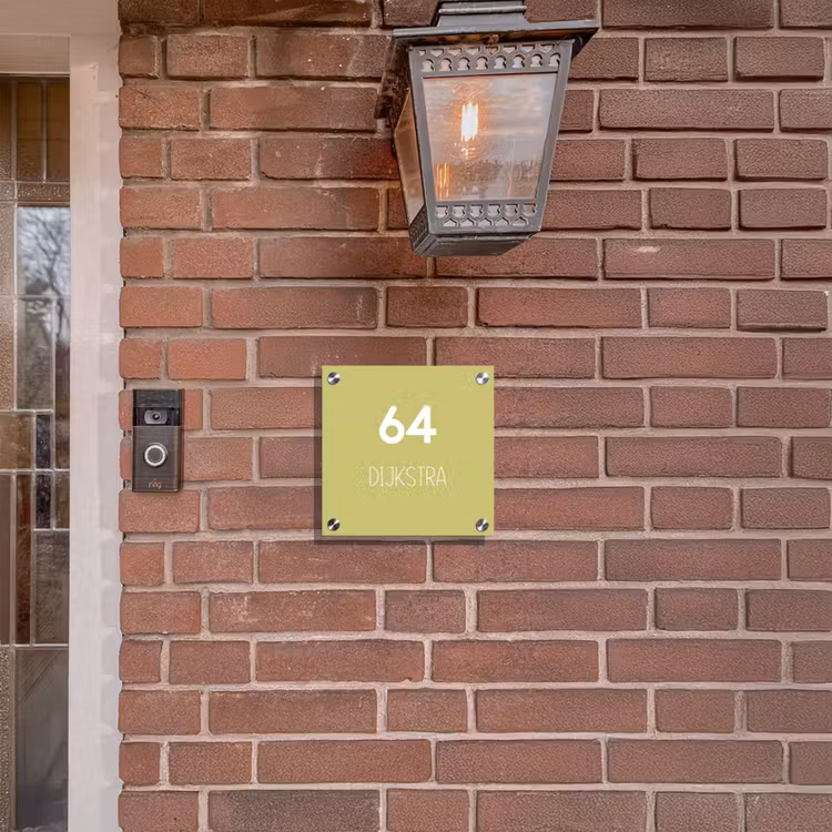 Plaque nominative - Vert clair - Moderne — 3