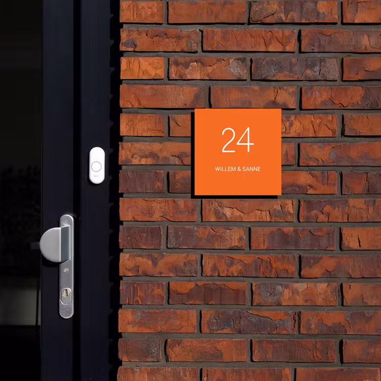 Plaque nominative - Orange - Classique — 2