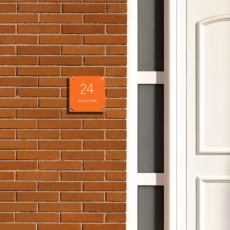 Plaque nominative - Orange - Classique — 4