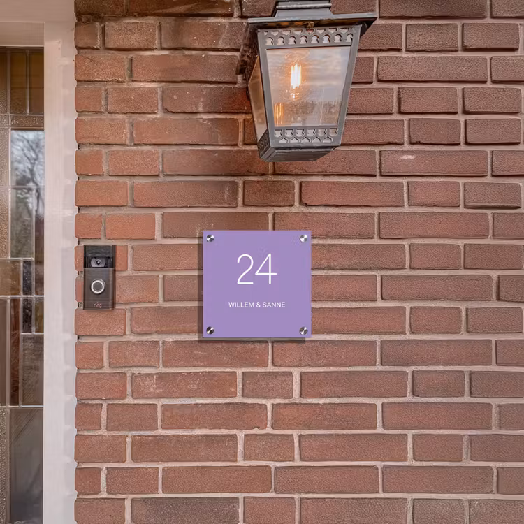 Plaque nominative - Pourpre - Classique — 3