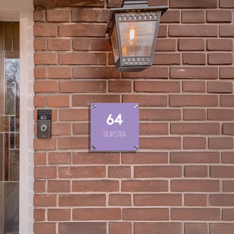 Plaque nominative - Pourpre - Moderne — 3