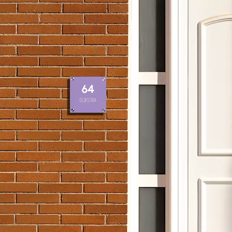 Plaque nominative - Pourpre - Moderne — 4