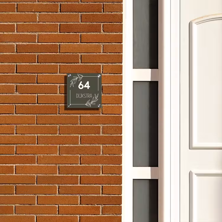 Plaque nominative - Vert olive - Moderne — 4