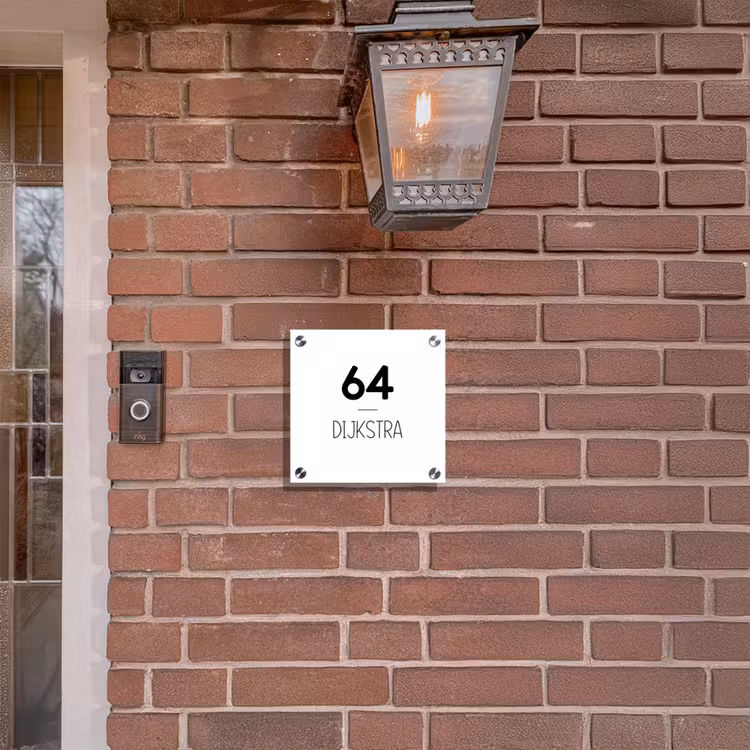 Plaque nominative - Surface blanche - Moderne — 3