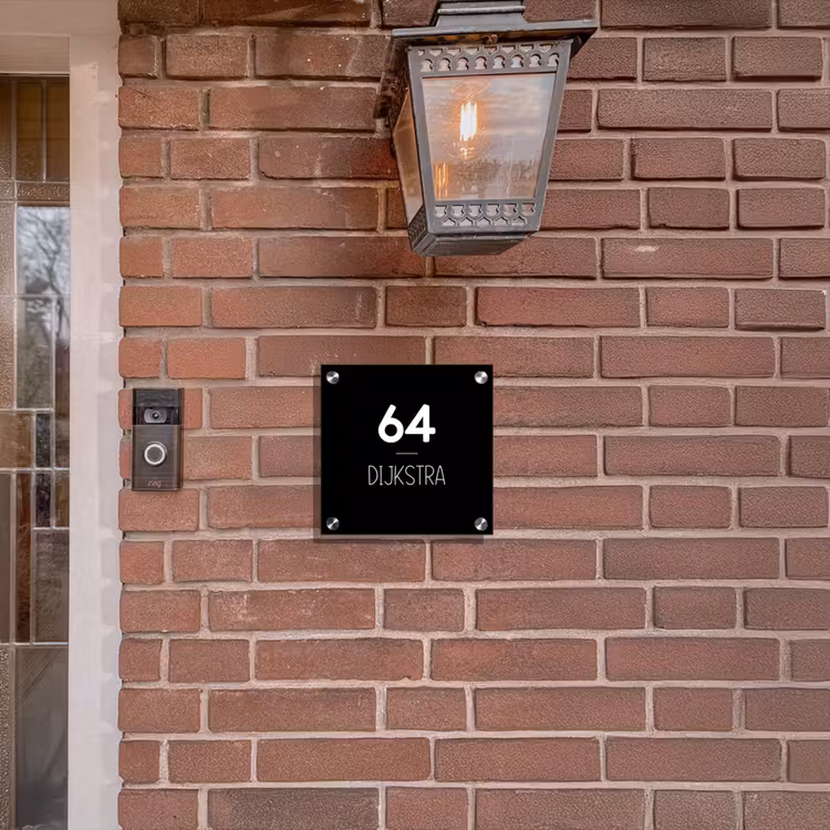 Plaque nominative - Surface noire - Moderne — 3