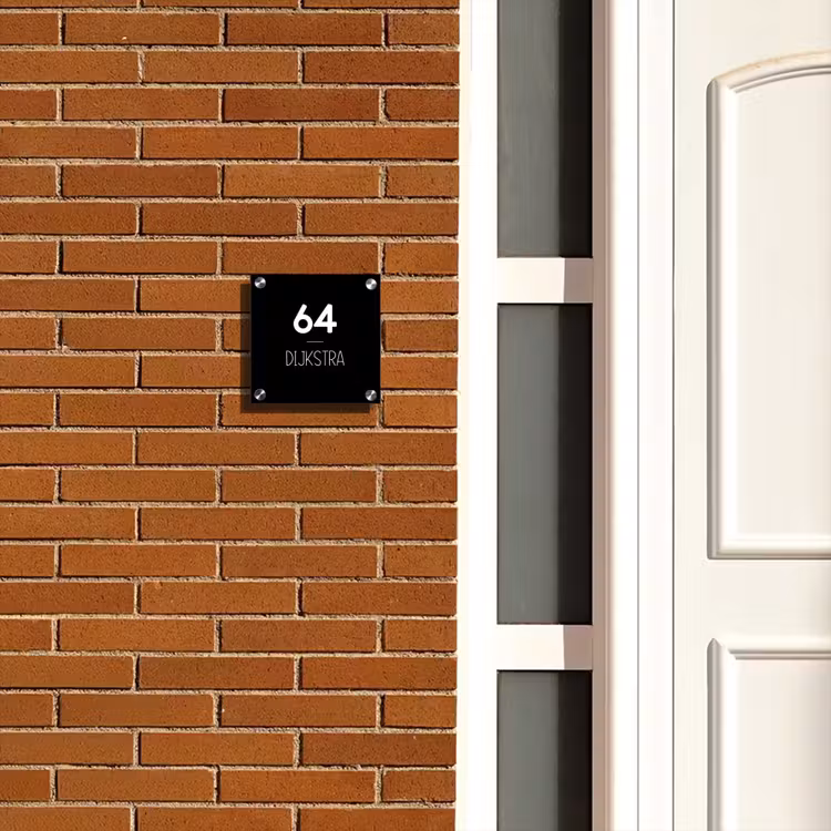 Plaque nominative - Surface noire - Moderne — 4