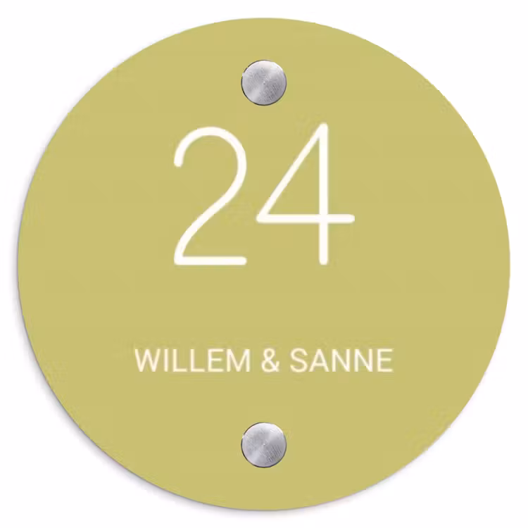 Plaque nominative - Vert clair - Classique — 1