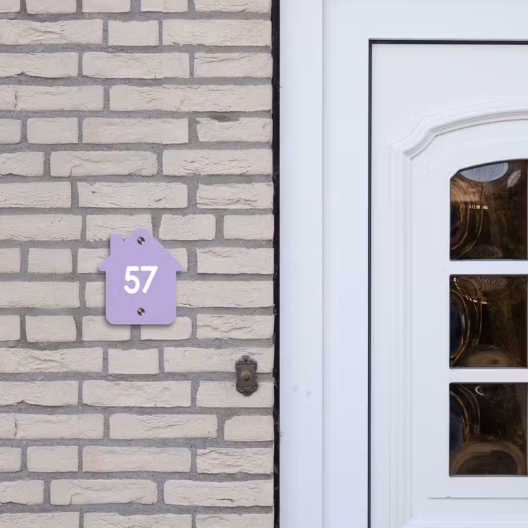 Plaque nominative - maison Solide - Lilas - Traditionnel — 2