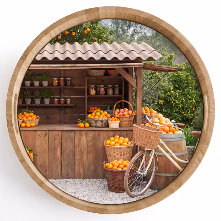 Plateau - Fruits - Marché - Campagne — 1