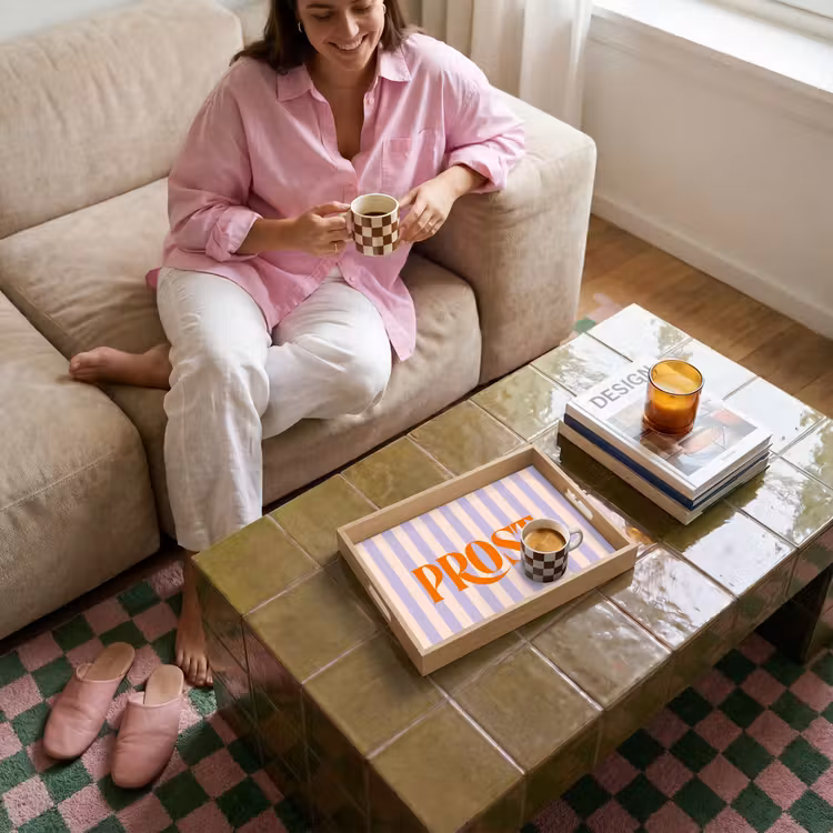 Plateau - Lilas - Orange - Rayures - Prost — 6