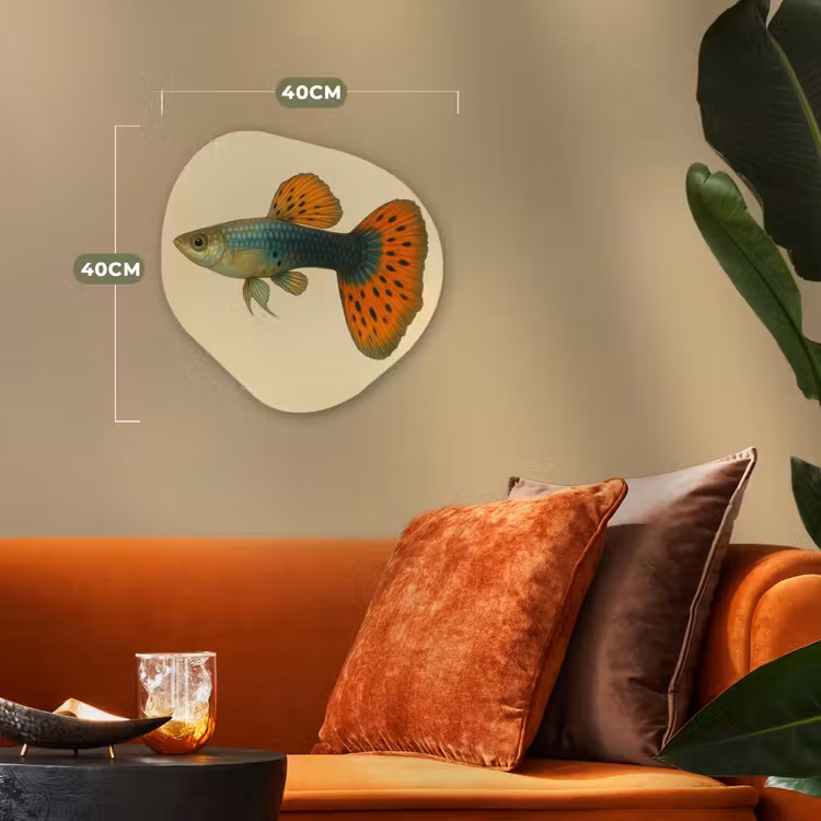 Forme organique - Forex - Poisson - illustration - Points - Orange — 4