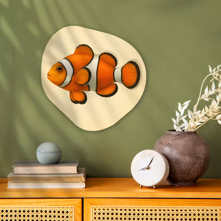 Forme organique - Forex - Poisson - Orange - Rayures — 2