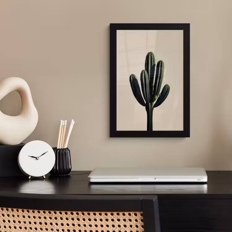 Poster avec cadre - Cactus - Subtil - Vert — 3