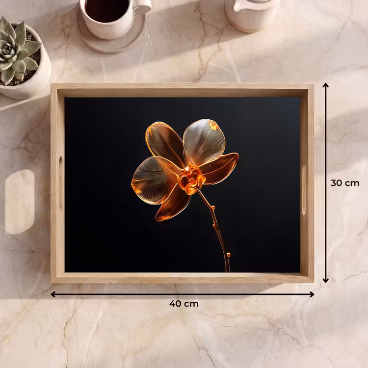 Plateau - Orchidée - Transparent - Fleur — 9