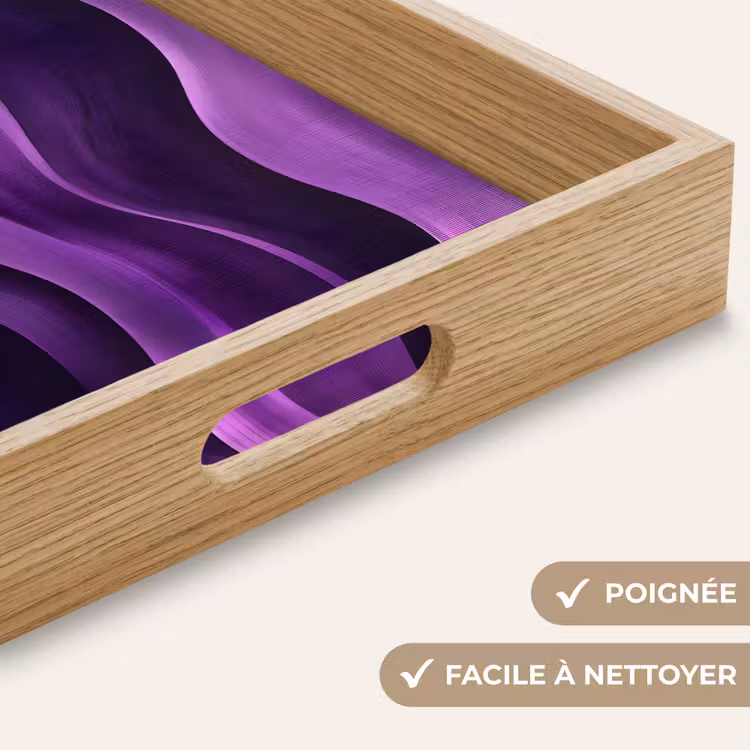 Plateau - Vagues - Abstrait - Violet — 5