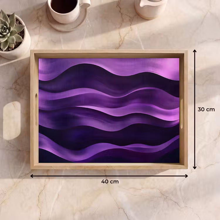 Plateau - Vagues - Abstrait - Violet — 9