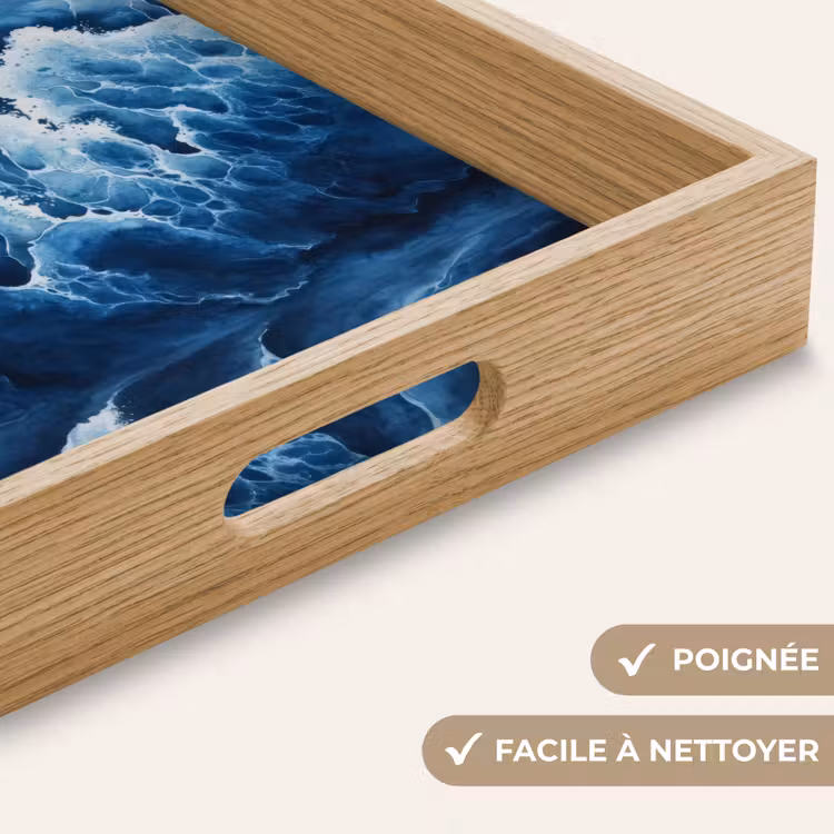 Plateau - Vagues - Bleu - Mousse — 5